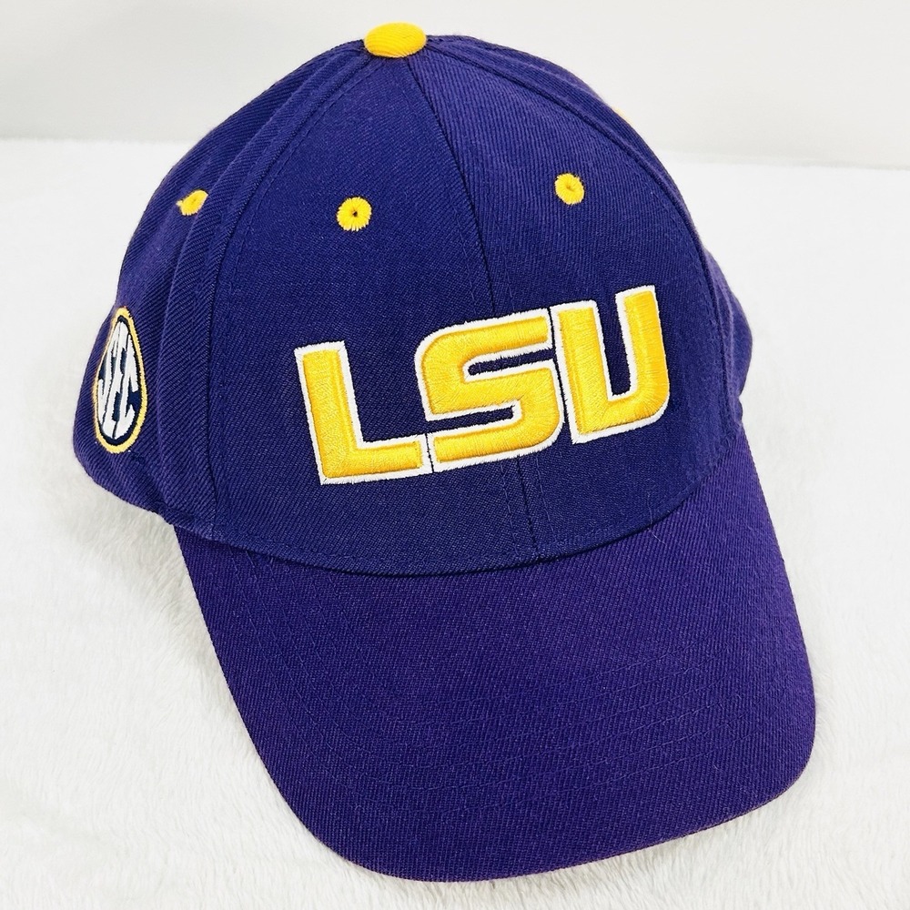 Top of the World LSU Tigers Hat Cap‎ Adjustable Strapback Purple NCAA College